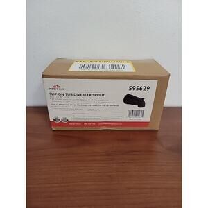 Design House Slip-On Tub Diverter Spout - Matte Black 595629